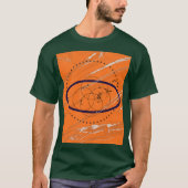 ORANGE GEOMETRISCHE KUNST T-Shirt (Vorderseite)