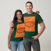 ORANGE GEOMETRISCHE KUNST T-Shirt (Unisex)