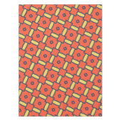 Orange Geometrisches Abstraktes Muster Tischdecke (Vorderseite)