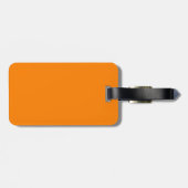 Orange Gepäckanhänger (Rückseite horizontal)