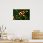 "ORANGE GEPUNKTET TIGER LILY (FOTOG) POSTER (Küche)