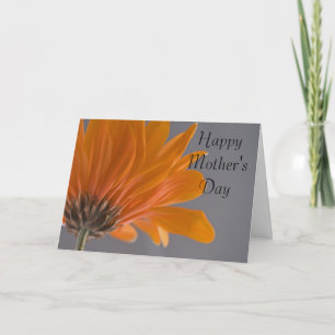 Orange Gerber Daisy Blume Happy Mother Day Karte