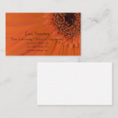 Orange Gerber Daisy Graduate Telefonnummerkarte (Vorne/Hinten)