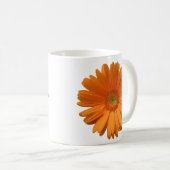 Orange Gerber Gänseblümchen Kaffeetasse (VorderseiteRechts)