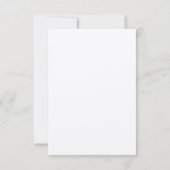 Orange Gerber Wedding RSVP Karte (Rückseite)