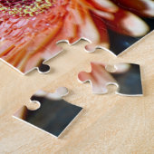 Orange Gerbera Blume Fotograf Puzzle (Seite)