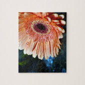 Orange Gerbera Blume Fotograf Puzzle (Vertikal)