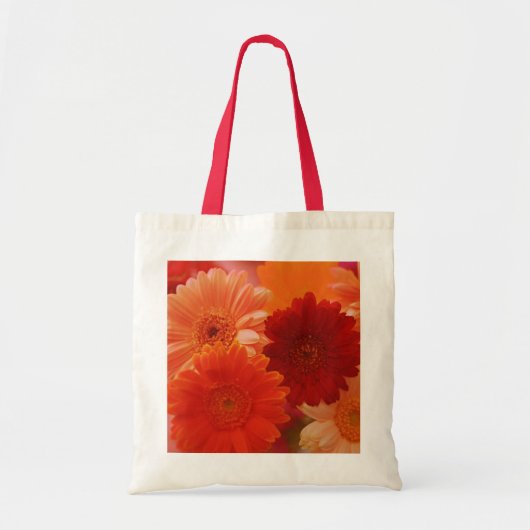 Orange Gerbera Daisy Blume Tragetaschen (Vorne)