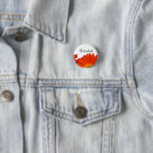 orange Gerbera-Daisy-Blumenknöpfe Button (Beispiel)