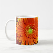 Orange Gerbera Daisy Coffee Tasse (Links)