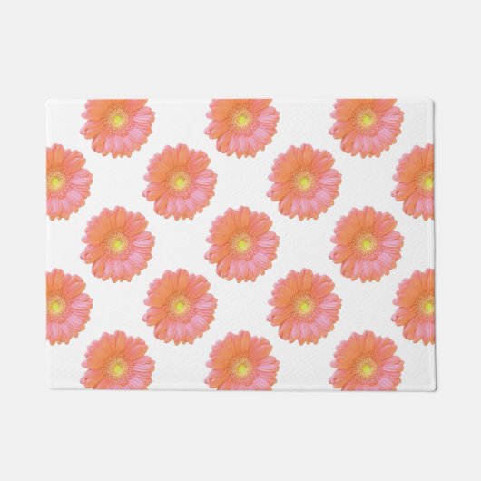 Orange gerbera daisy fußmatte (Vorderseite)