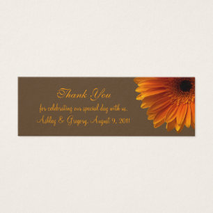 Orange Gerbera Daisy Gastgeschenk Hochzeit Tag