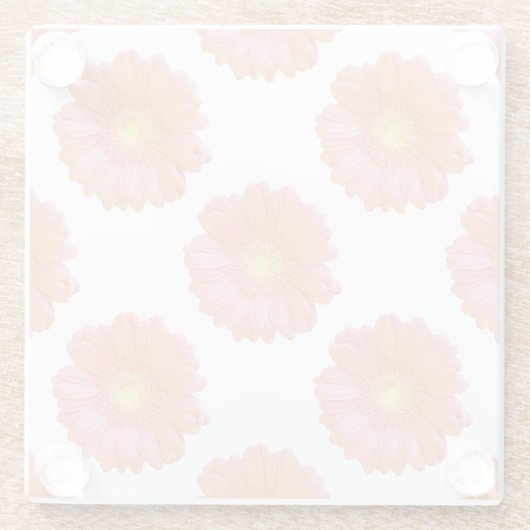 Orange gerbera daisy glasuntersetzer (Rückseite)