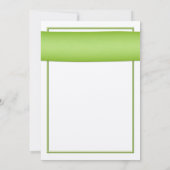 Orange Gerbera Daisy Green Wedding Einladung (Rückseite)