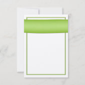 Orange Gerbera Daisy Green Wedding Repair Card RSVP Karte (Rückseite)