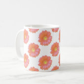 Orange gerbera daisy kaffeetasse (Vorderseite Links)