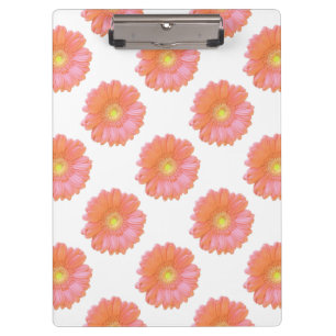 Orange gerbera daisy klemmbrett