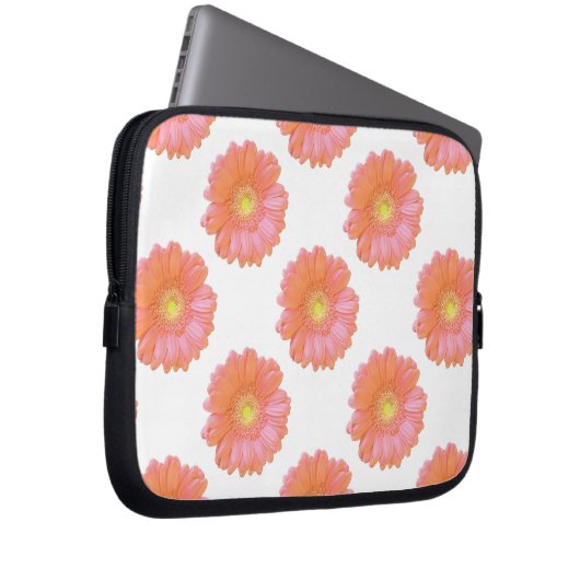Orange gerbera daisy laptopschutzhülle (Vorne Rechts)