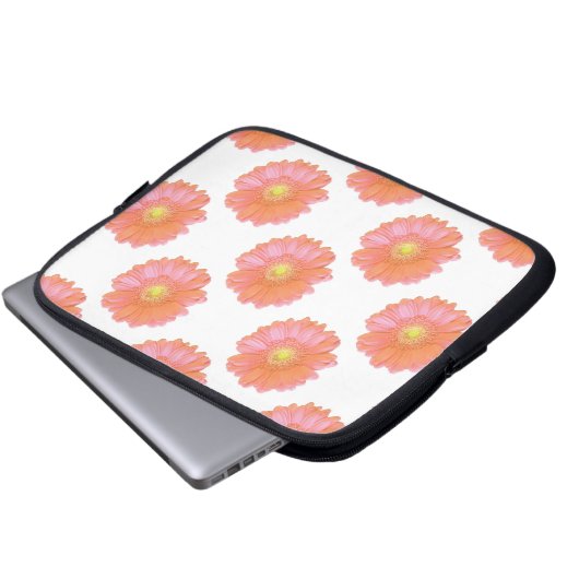 Orange gerbera daisy laptopschutzhülle (Vorne Knopf)