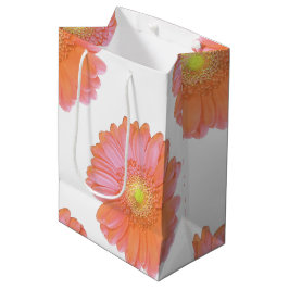 Orange gerbera daisy mittlere geschenktüte