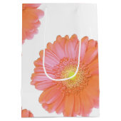 Orange gerbera daisy mittlere geschenktüte (Rückseite)