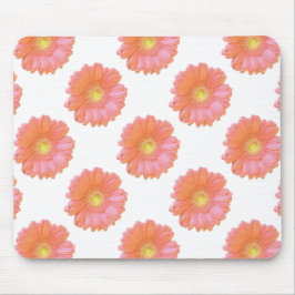 Orange gerbera daisy mousepad