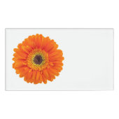 Orange Gerbera Daisy Namenschild (Vorderseite)