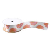 Orange gerbera daisy satinband (Spule)