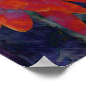 Orange Gerbera Daisy und Inner Beauty Poster (Ecke)