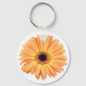 Orange Gerbera Schlüsselanhänger (Vorderseite)
