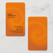Orange gerundete exklusive Special Modern einzigar Visitenkarte (Vorne/Hinten)