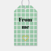 Orange Geschenkanhänger (Rückseite)