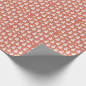 Orange Geschenkpapier (Ecke)