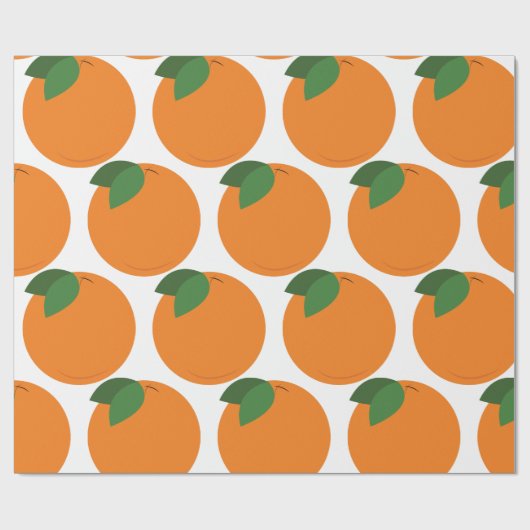 Orange Geschenkpapier (Flach)