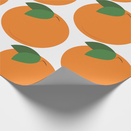 Orange Geschenkpapier (Ecke)