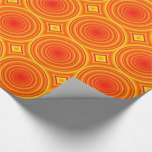 Orange Geschenkpapier (Ecke)