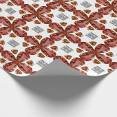 Orange Geschenkpapier (Ecke)