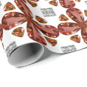 Orange Geschenkpapier (Rolleneckpunkt)