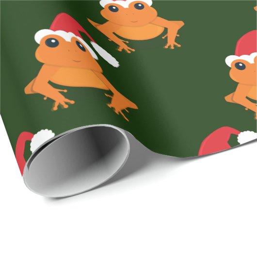 Orange Geschenkpapier (Rolleneckpunkt)