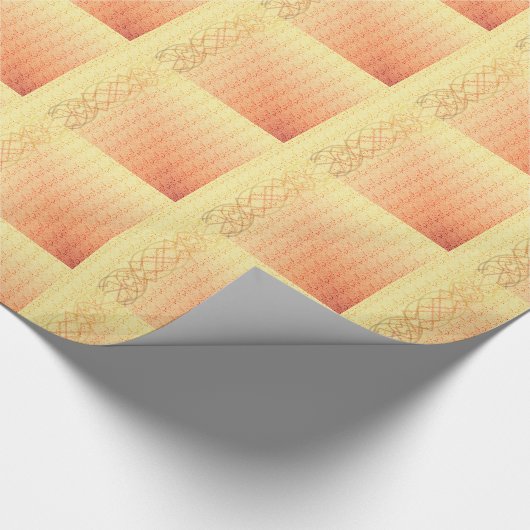 Orange Geschenkpapier (Ecke)