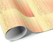 Orange Geschenkpapier (Rolleneckpunkt)