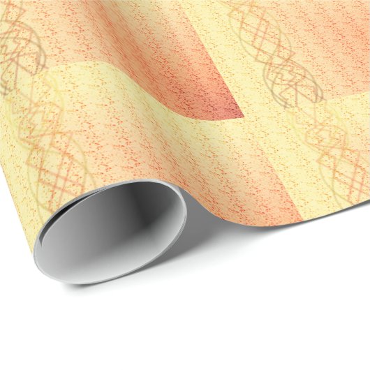Orange Geschenkpapier (Rolleneckpunkt)