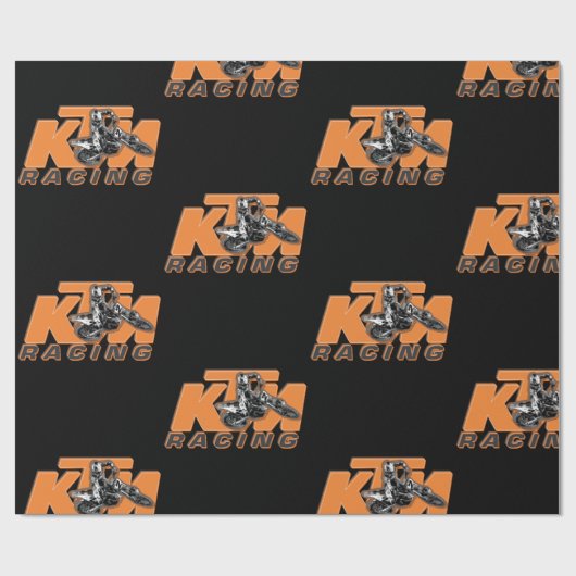 Orange Geschenkpapier (Flach)