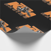 Orange Geschenkpapier (Ecke)