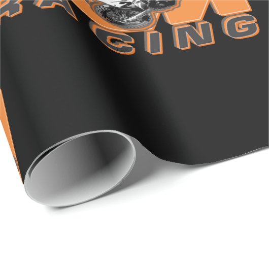 Orange Geschenkpapier (Rolleneckpunkt)