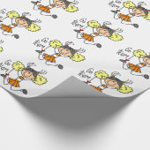 Orange Geschenkpapier (Ecke)