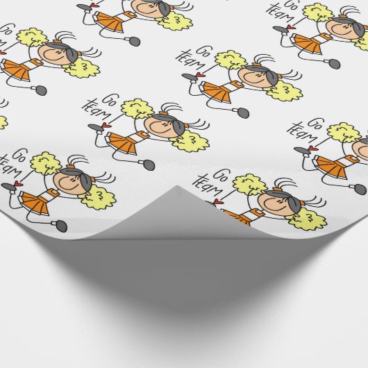 Orange Geschenkpapier (Ecke)