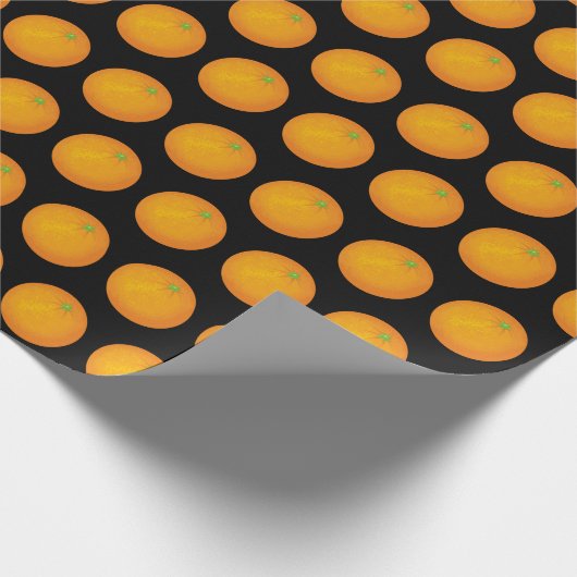 Orange Geschenkpapier (Ecke)