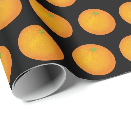 Orange Geschenkpapier (Rolleneckpunkt)
