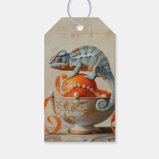 Orange - Geschenkstempel Geschenkanhänger (Vorderseite)